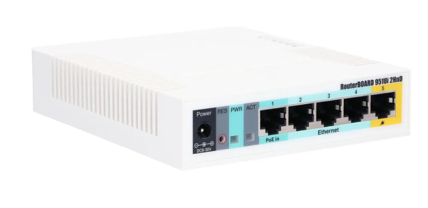 Mikrotik RB951Ui-2HnD 2.4GHz AP 5 Ethernet -RB951Ui-2HnD 