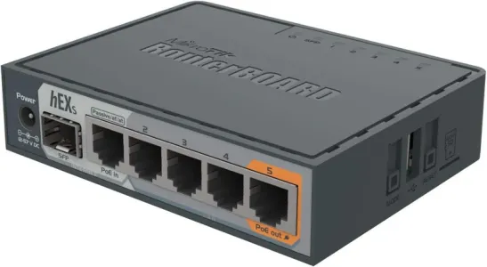 Mikrotik RB760iGS hEX S 5x Gigabit Ethernet SFP- RB760iGS