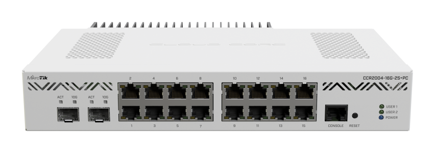 MikroTik CCR2004-16G-2S+PC Ethernet Router,