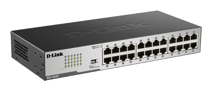 D-Link DGS-1024D 24-Port Unmanaged Gigabit Switch- DGS-1024D/B