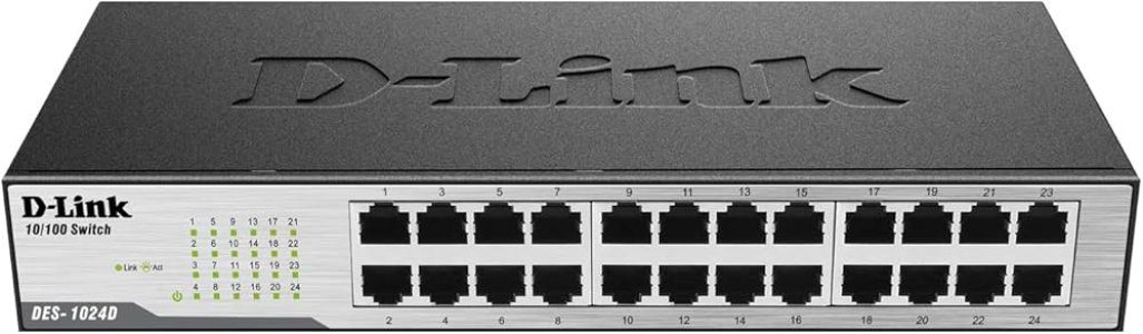 D-Link DGS-1024D 24-Port Unmanaged Gigabit Switch- DGS-1024D/B