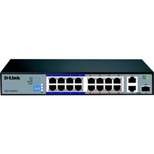 D-Link DES-F1016P-E 16-Port Fast Ethernet PoE+ Surveillance Switch