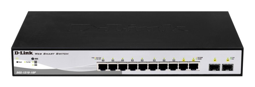 D-Link DGS-1210-10P 8-Port PoE+ 2 SFP Smart Switch