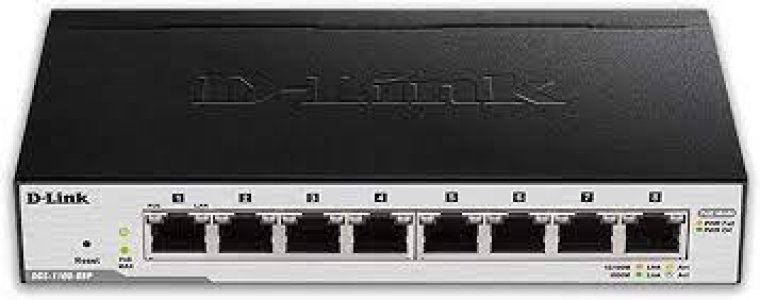 D-Link 8-Port Gigabit PoE Smart Managed Switch- DGS-1100-08P