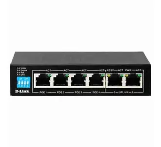 D-Link 250M 6-Port 1000Mbps Switch - DGS-F1006P-E