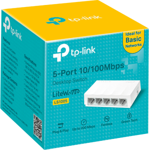 TP-Link 5-Port 10/100Mbps Desktop Switch- LS1005 UN