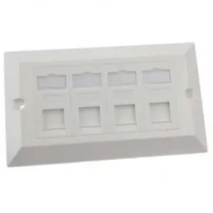 Giganet 4 port CAT6 Faceplate