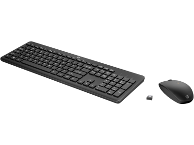 HP 230 Wireless Keyboard and Mouse Combo - Black - 18H24AA