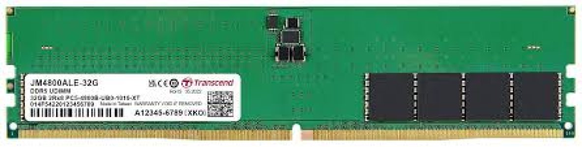 Transcend Desktop RAM DDR5 32GB 4800 - JM4800ALE-32G