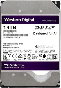 WD Purple Pro Surveillance Hard Drive 14TB, 512MB - WD141PURP