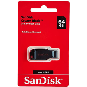 SanDisk Cruzer Blade USB Flash Drive 64GB-SDCZ50-064G-B35