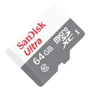 SanDisk 64GB MicroSD Class 10 100MB/s without Adapter - SDSQUNR