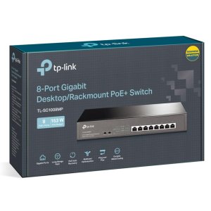 TP-Link 8-Port Gigabit Switch with PoE+ - TL-SG1008MP