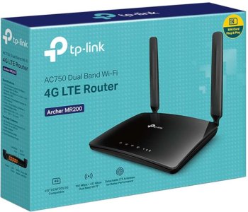 TP-Link AC750 Dual Band 4G LTE Router- TL-ARCHER MR200