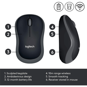 Logitech M185 Wireless Mouse- 910-002235