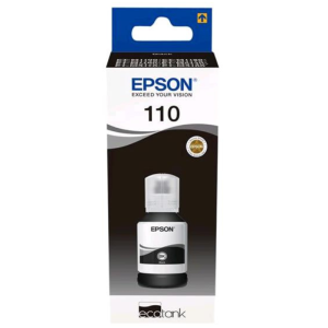 Epson 110 Black Ink for EcoTank M3170, M1120, 120ml - C13T03P14A
