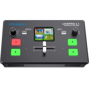 FeelWorld LIVE PRO L1 V1 Quad HDMI Mixer with USB Live Streaming