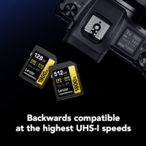 Lexar 64GB 280 Mbps UHS-II SDXC Memory Card (GOLD Series)