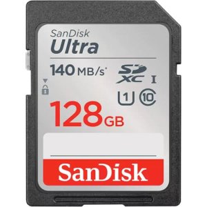 SanDisk 128GB 140 Mbps Ultra UHS-I SDXC Memory Card