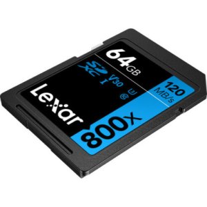Lexar 64GB 120Mbps High-Performance 800x UHS-I SDXC Memory Card