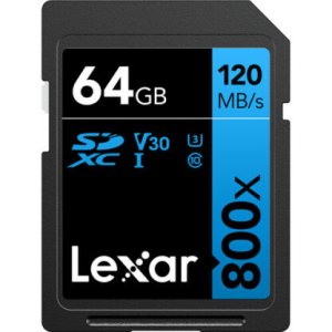 Lexar 64GB 120Mbps High-Performance 800x UHS-I SDXC Memory Card