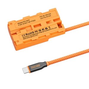 ZGCINE USB-C PD to NPF Dummy Battery Cable