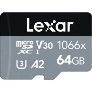 Lexar 64GB 160 Mbps Pro UHS-I microSDXC Memory Card