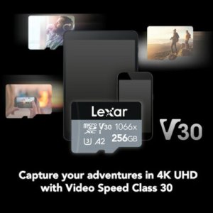 Lexar 256GB 160 Mbps Pro UHS-I microSDXC Memory Card