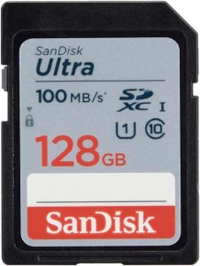SanDisk 128GB Ultra UHS-I SDXC Memory Card 100MB/s