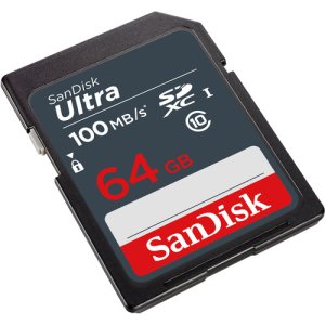 SanDisk 64GB Ultra SDXC UHS-I Memory Card 100MB/s