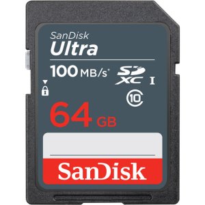 SanDisk 64GB Ultra SDXC UHS-I Memory Card 100MB/s