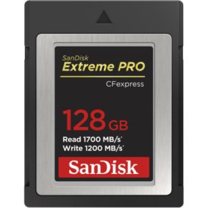 SanDisk 128GB 1700/1200 Mbps Extreme PRO CFexpress Card Type B