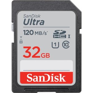 SanDisk 32GB 120MBPS Ultra UHS-I SDHC Memory Card