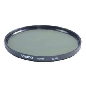 Visico CPLS filter 82mm, thin black ring with plastic case