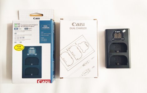 Caisi Dual Charger For Canon Lp-E6 Battery