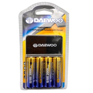 Daewoo 4 AA Rechargeable batteries plus charger