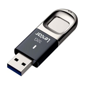 Lexar JumpDrive Fingerprint F35 32GB Flash Drive- LJDF35-32GBBK