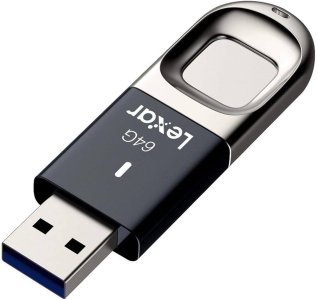 Lexar 64GB Jumpdrive Fingerprint F35 USB 3.0 Flash Drive