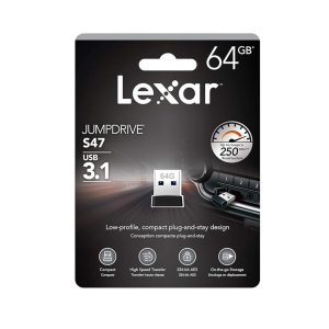 Lexar 64GB JumpDrive S47 USB 3.2 Gen 1 Flash Drive