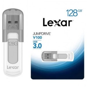 Lexar 128GB JumpDrive V100 USB 3.0 Flash Drive- LJDV100-128ABGY