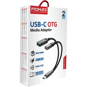 Promate USB-C OTG Media Adapter
