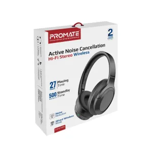 Promate ANC High-Fidelity Wireless Headphones (CONCORD)