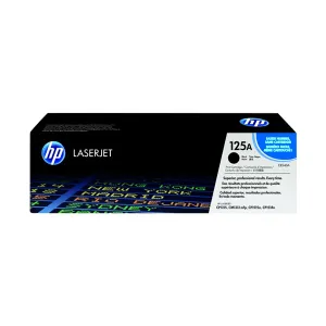 HP 125A Black Original LaserJet Toner Cartridge-CB540A
