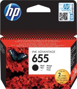 HP 655 Black Original Ink Advantage Cartridge