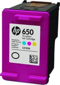 HP 650 Tri-color Original Ink Advantage Cartridge