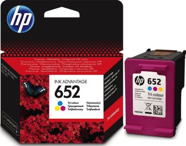 HP 652 Tri-color Original Ink Advantage Cartridge (F6V24AE)