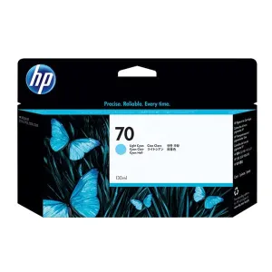 HP 70 Light Cyan (130-ml) DesignJet Ink Cartridge