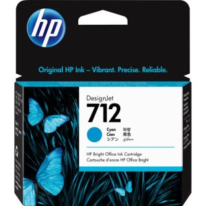 HP 712 Cyan (29-ml) DesignJet Ink Cartridge