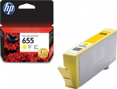 HP 655 Yellow Original Ink Advantage Cartridge