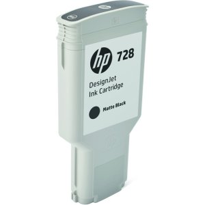 HP 728 300-ml Matte Black DesignJet Ink Cartridge
